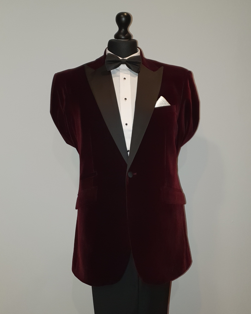 Wine Velvet Tuxedo Dinner Jacket – Esquire Formal Menswear